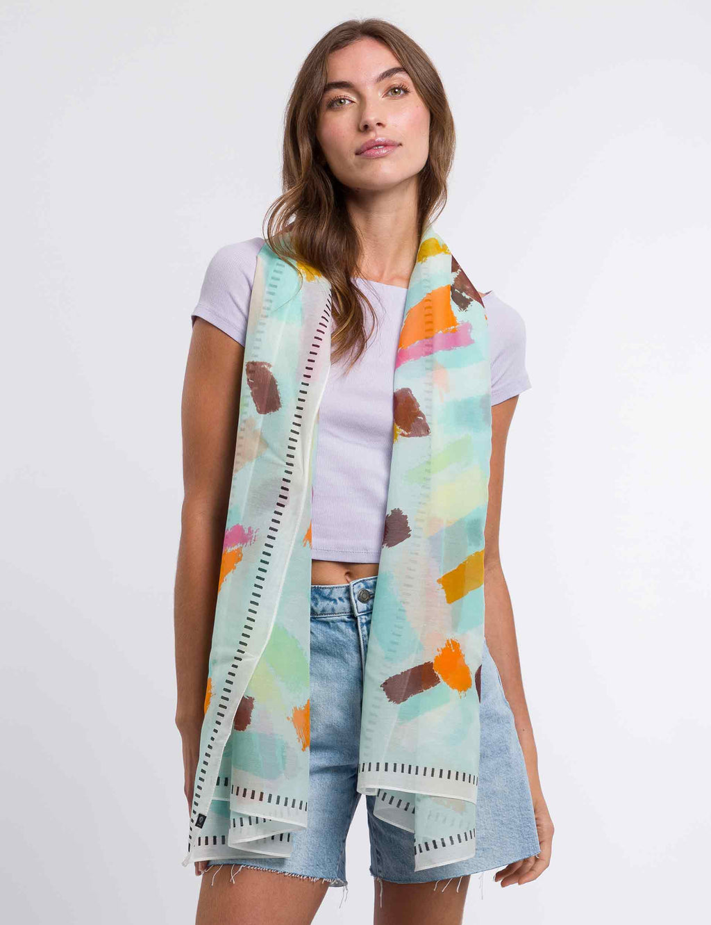 Sjaals multicolor Fraas