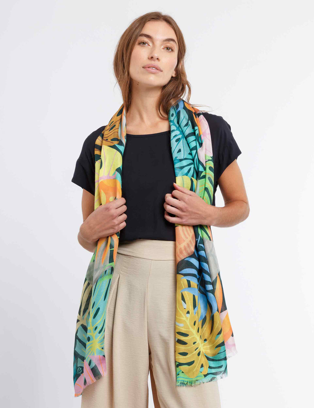 Sjaals multicolor Fraas