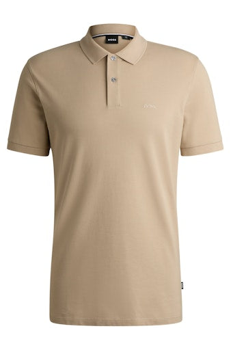 Polo's korte mouw beige Boss Men Black