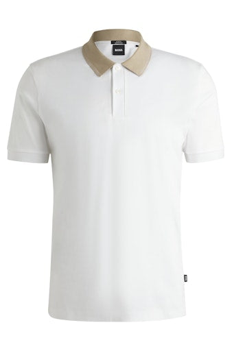 Polo's korte mouw beige Boss Men Black