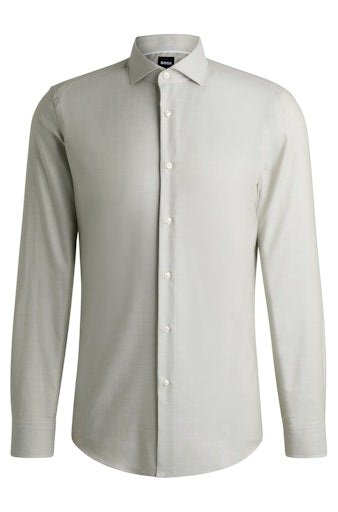 Hemden lange mouw groen Boss Men Black