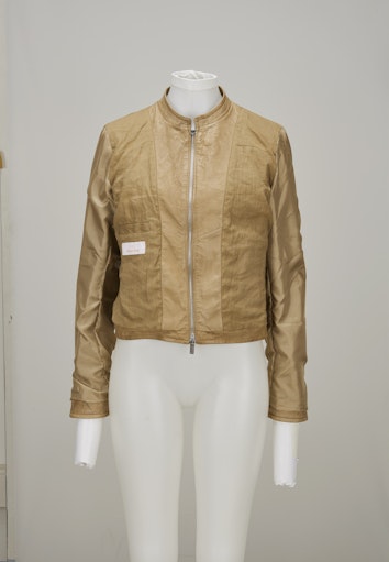 Leren jassen beige Milestone