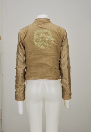 Leren jassen beige Milestone