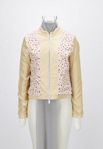 Leren jassen beige Milestone