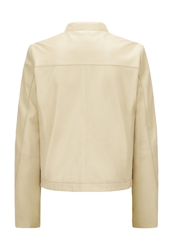 Leren jassen beige Milestone