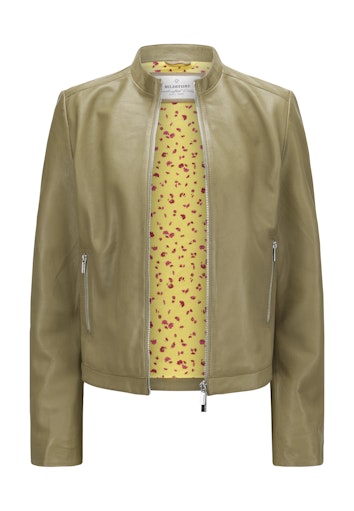 Leren jassen groen Milestone