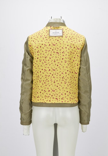 Leren jassen groen Milestone