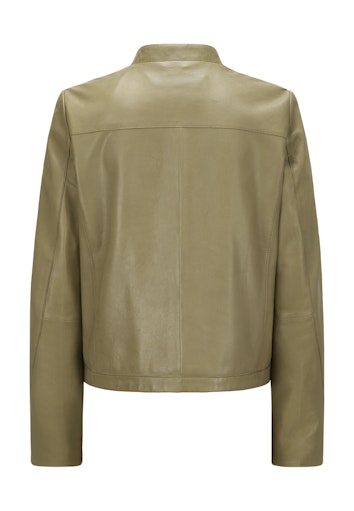 Leren jassen groen Milestone