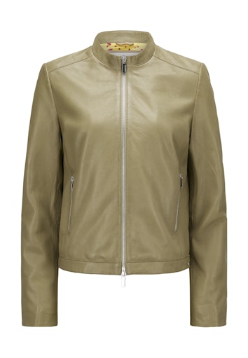 Leren jassen groen Milestone