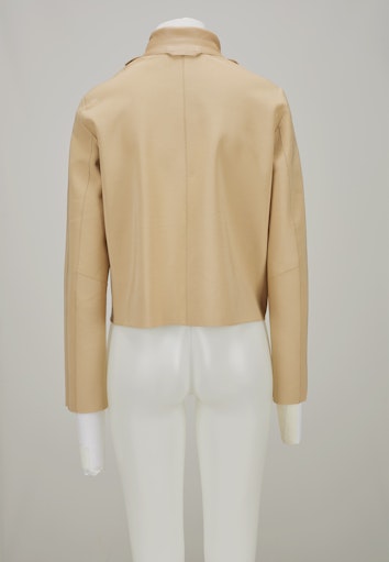 Leren jassen beige Milestone