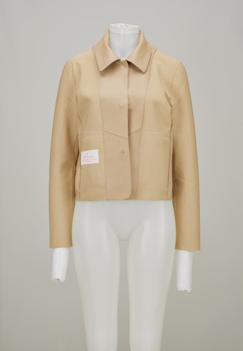 Leren jassen beige Milestone