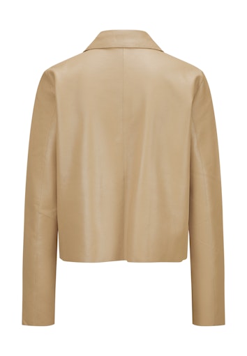 Leren jassen beige Milestone
