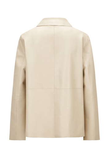 Leren jassen beige Milestone