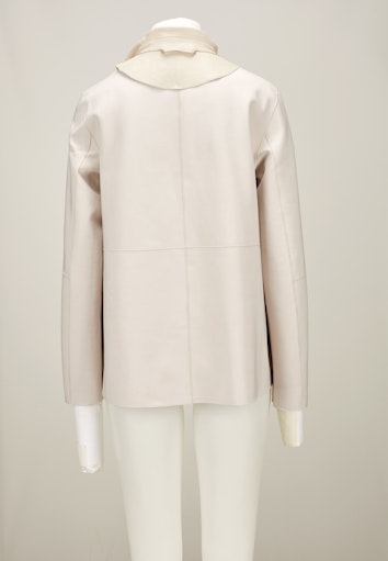 Leren jassen beige Milestone