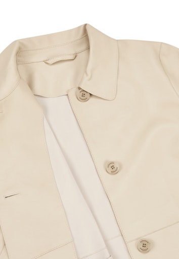 Leren jassen beige Milestone