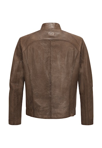 Leren jassen bruin Milestone