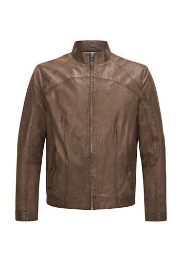 Leren jassen bruin Milestone