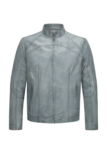 Leren jassen blauw Milestone