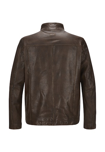 Leren jassen bruin Milestone