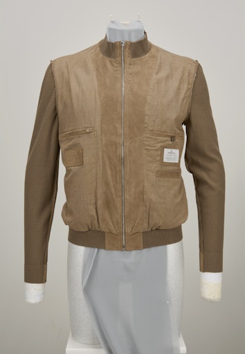 Leren jassen beige Milestone