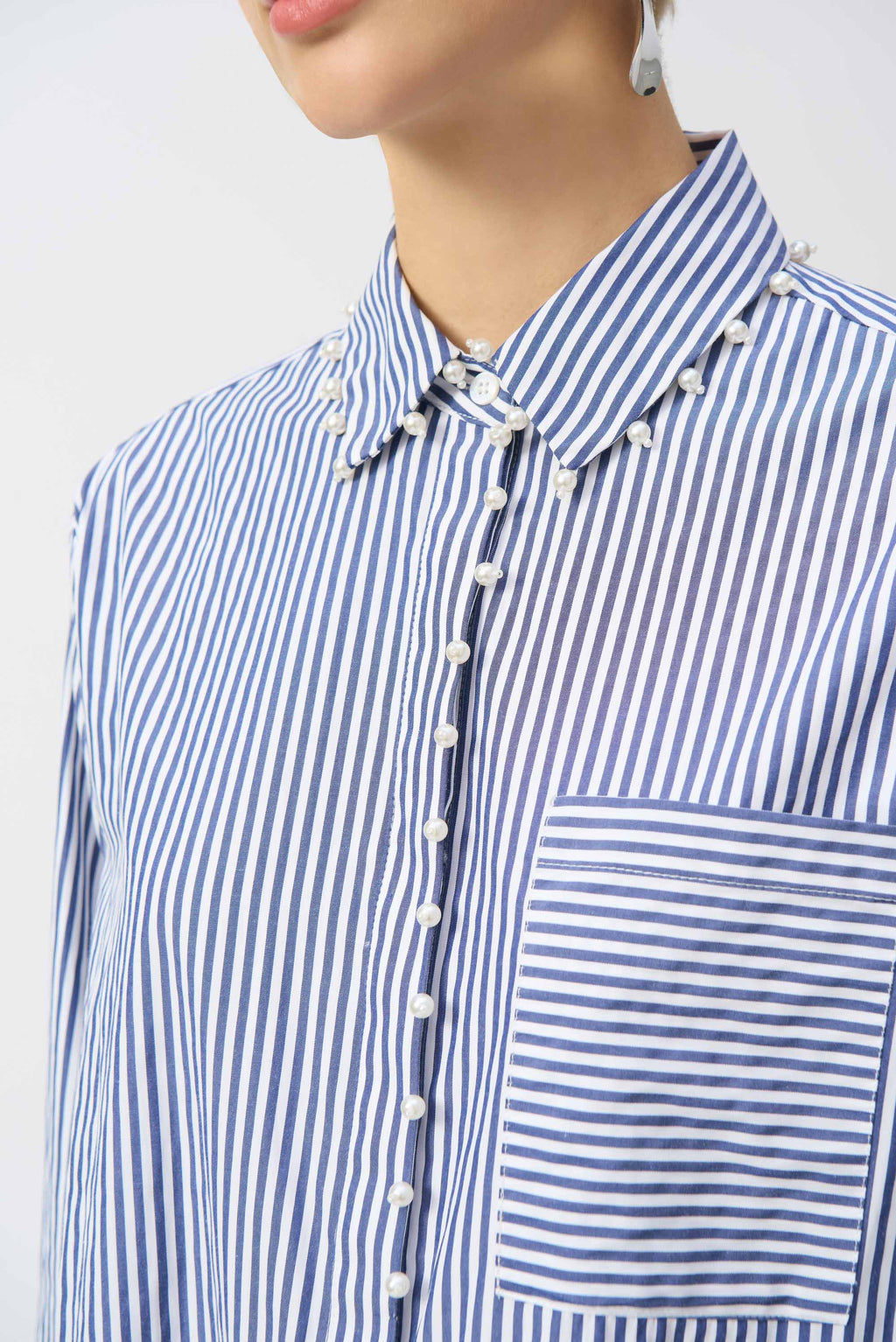 Blouses lange mouw blauw Joseph Ribkoff