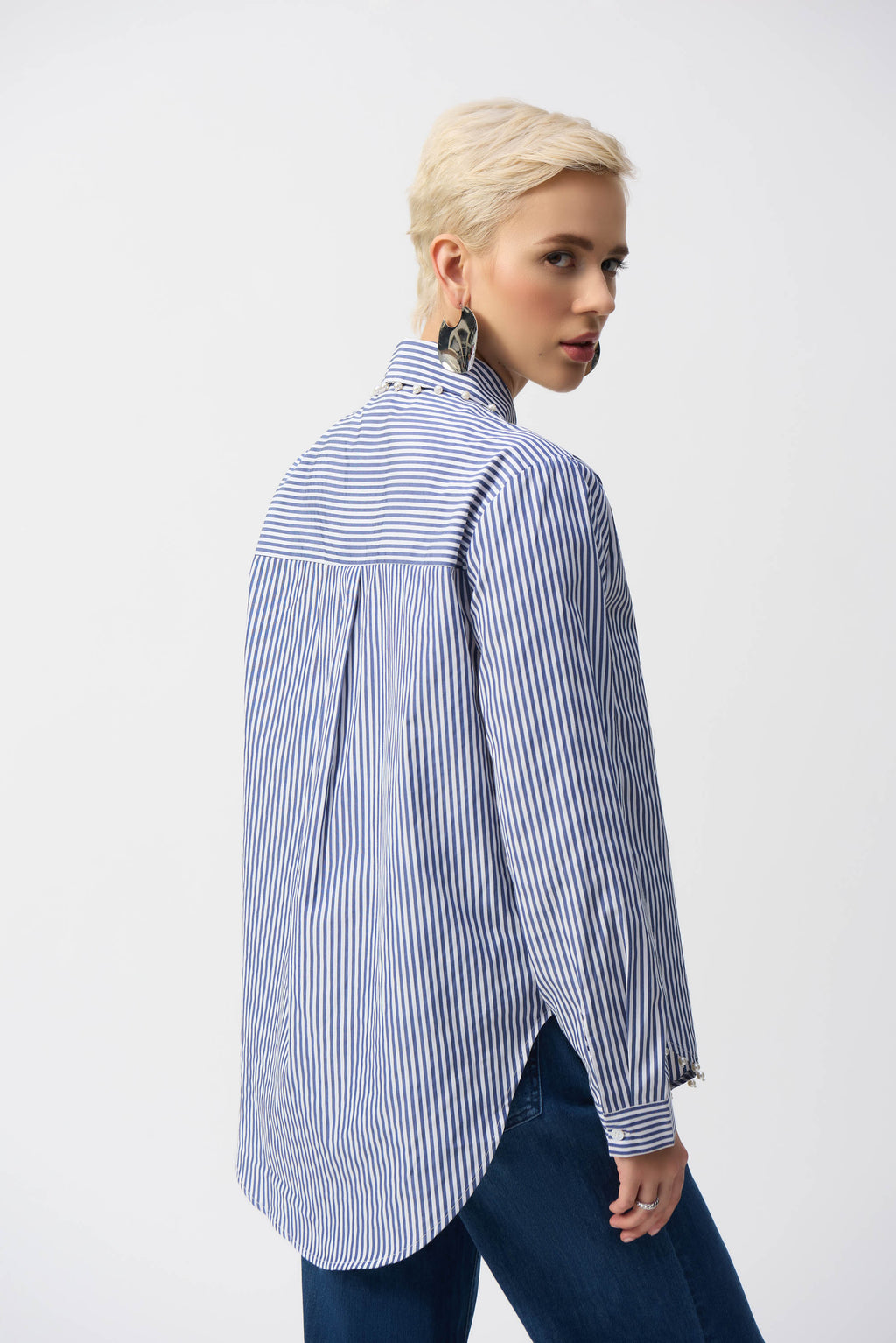Blouses lange mouw blauw Joseph Ribkoff