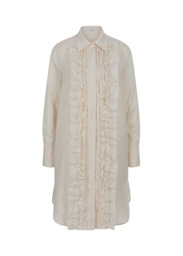 Jurken lange mouw beige RIANI