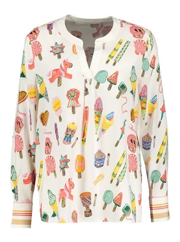 Blouses lange mouw geel Herzen's Angelegenheit