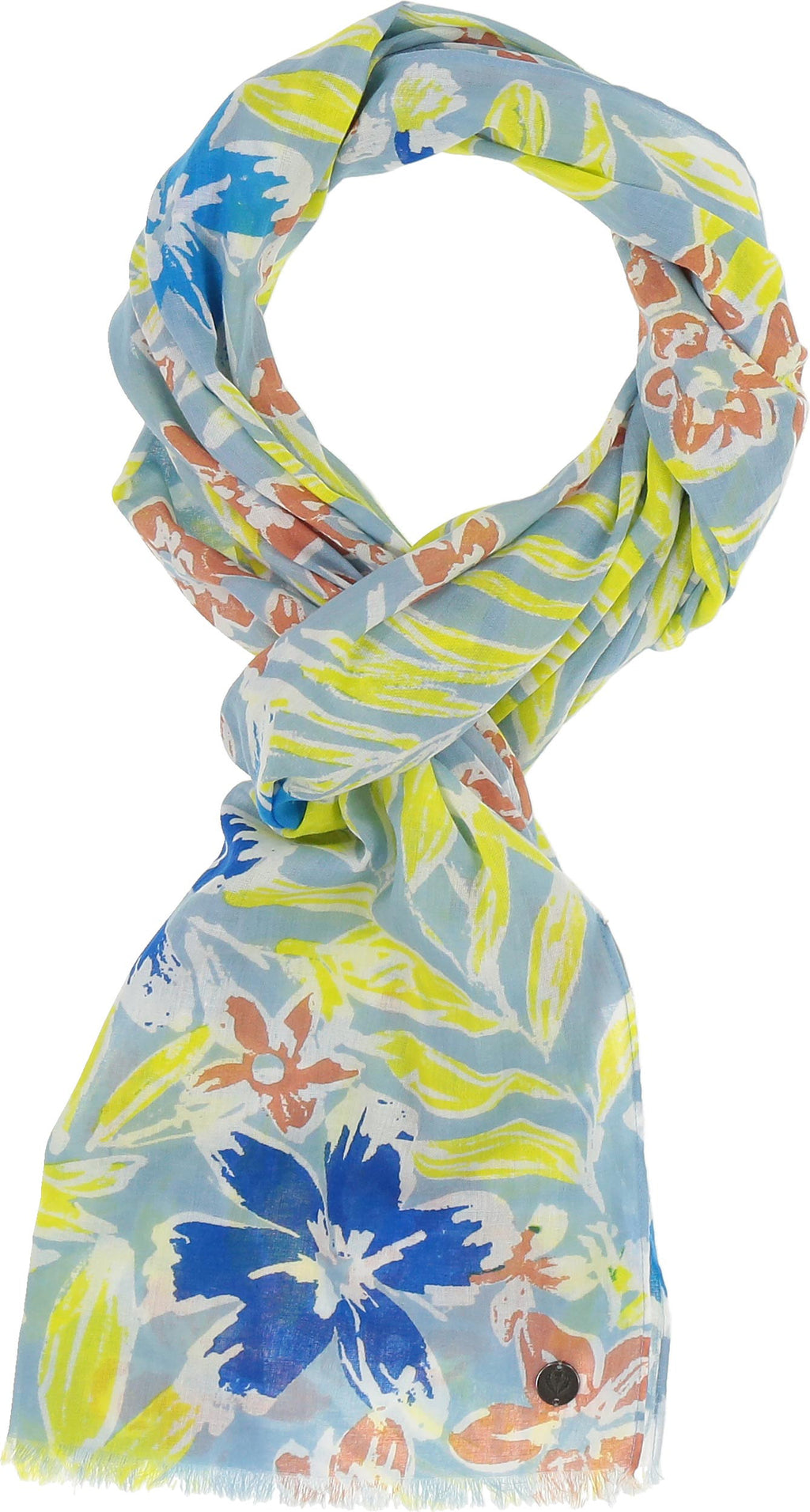 Sjaals blauw Fraas