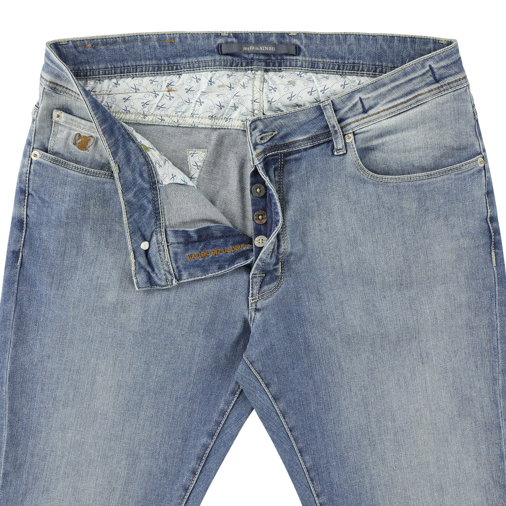 Jeans blauw Atelier Noterman