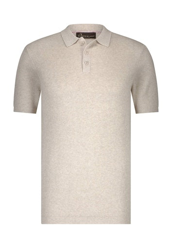 Polo's korte mouw beige State of Art
