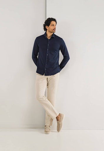 Hemden lange mouw navy State of Art