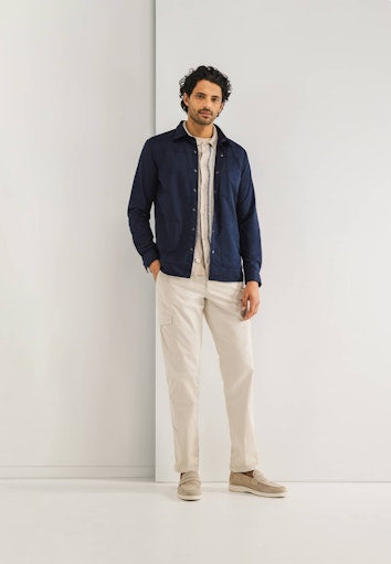 Hemden lange mouw navy State of Art