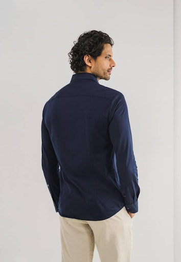 Hemden lange mouw navy State of Art