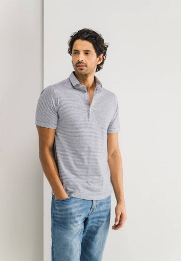 Polo's korte mouw blauw State of Art