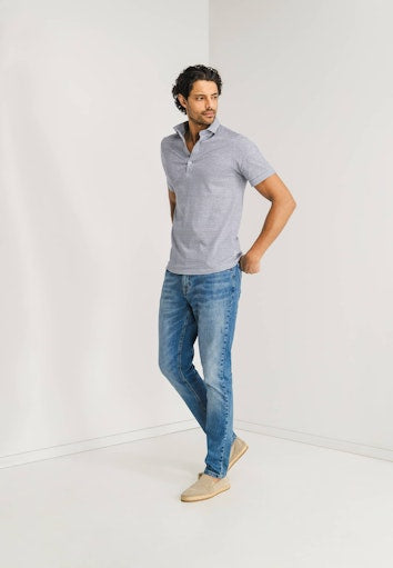 Polo's korte mouw blauw State of Art
