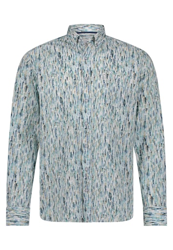 Hemden lange mouw blauw State of Art