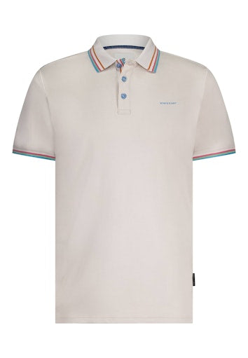 Polo's korte mouw beige State of Art