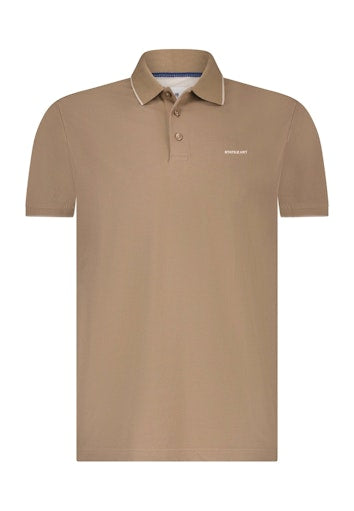 Polo's korte mouw bruin State of Art