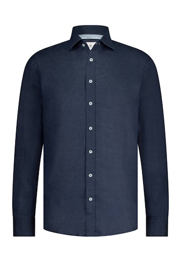 Hemden lange mouw blauw State of Art