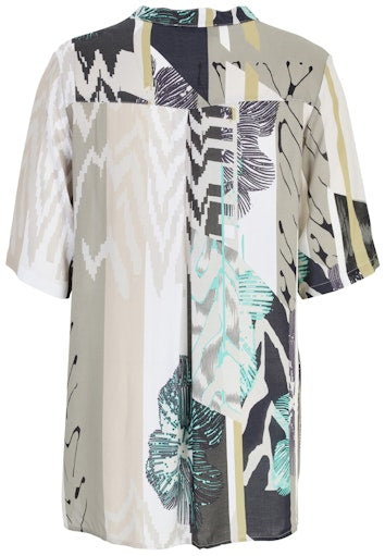 Blouses korte mouw beige Doris Streich