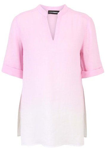 Blouses korte mouw roze Doris Streich