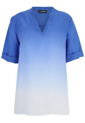 Blouses korte mouw blauw Doris Streich