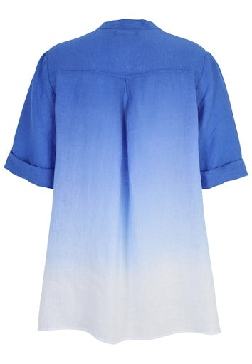 Blouses korte mouw blauw Doris Streich