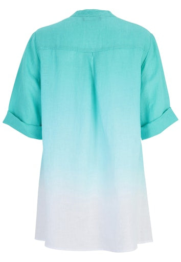 Blouses korte mouw blauw Doris Streich