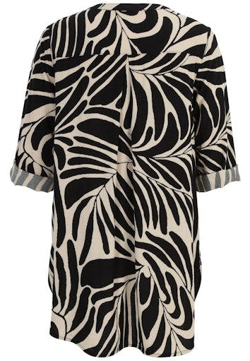 Blouses korte mouw beige Doris Streich