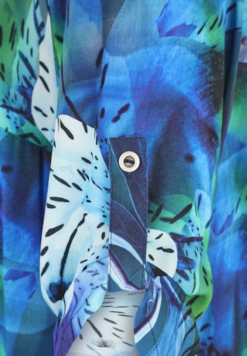 Blouses korte mouw blauw Doris Streich