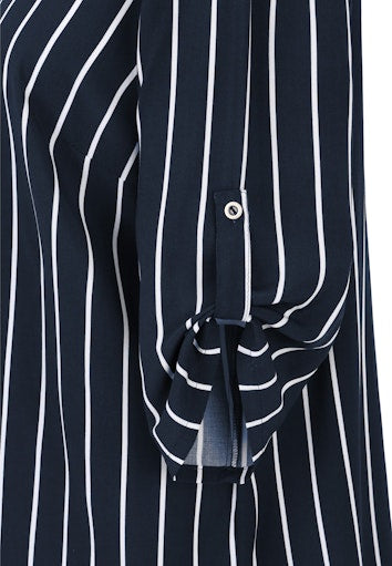 Blouses korte mouw navy Doris Streich