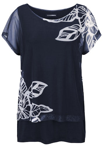 T-shirts korte mouw navy Doris Streich