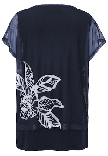 T-shirts korte mouw navy Doris Streich